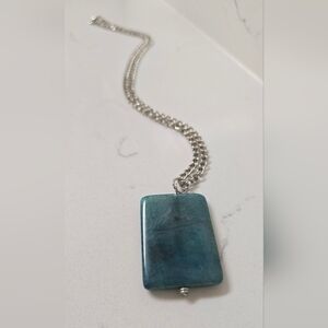 Dragon Vein Agate Pendant Necklace